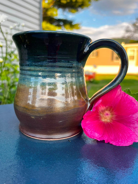 Hand Thrown Ceramic Mug 14 12oz.