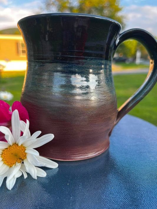 Hand Thrown Ceramic Mug 15 12oz.